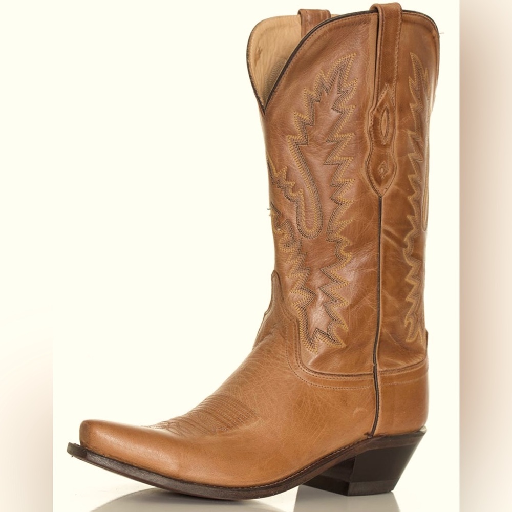 Old West Brown Cowboy Boot Size 8.5